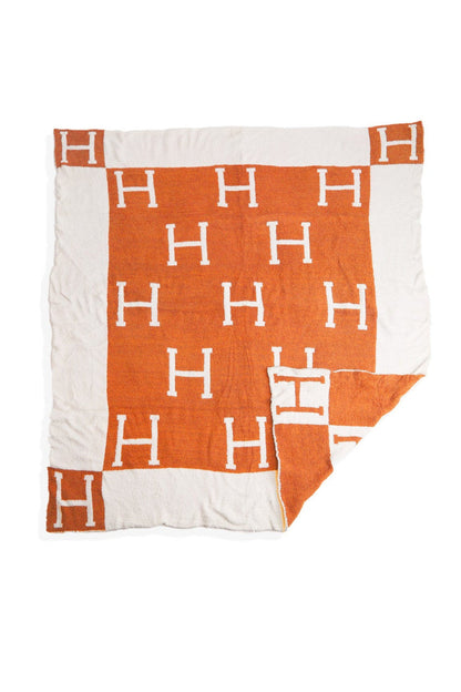 Luxury H Throw Blanket (Multiple Colors)