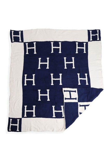 Luxury H Throw Blanket (Multiple Colors)
