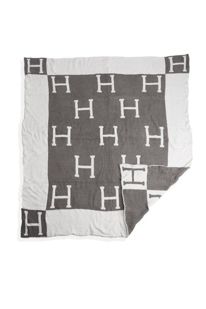Luxury H Throw Blanket (Multiple Colors)