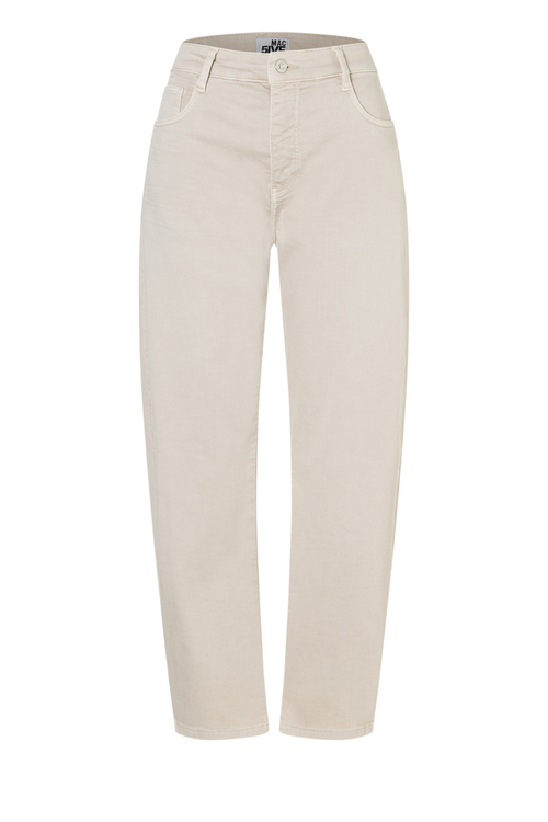 MAC Jeans 3107-00-0423L DANNI 2.3 Barrel Jeans Ivory by Mac Jeans, shop Mac Jeans at Dotique.