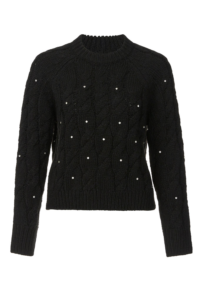 Buffalo Women Sweaters Black Knit Sweaters Cozy Sweater Knit Cable Knit Texture