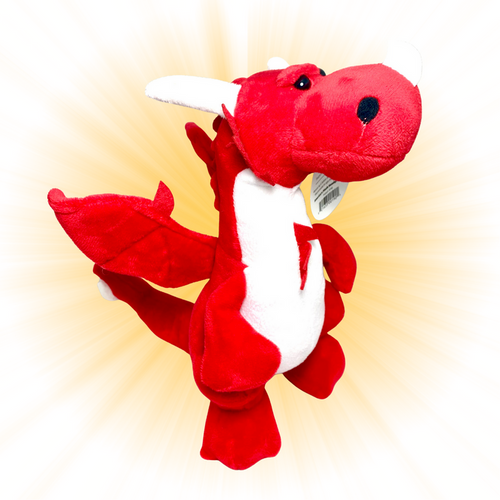 red dragon plush stuffed animal large 10 inches magic dragon