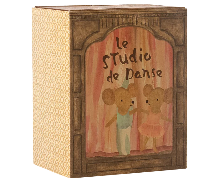 Maileg Ballet Mice In Dance Studio, Little Sister & Brother