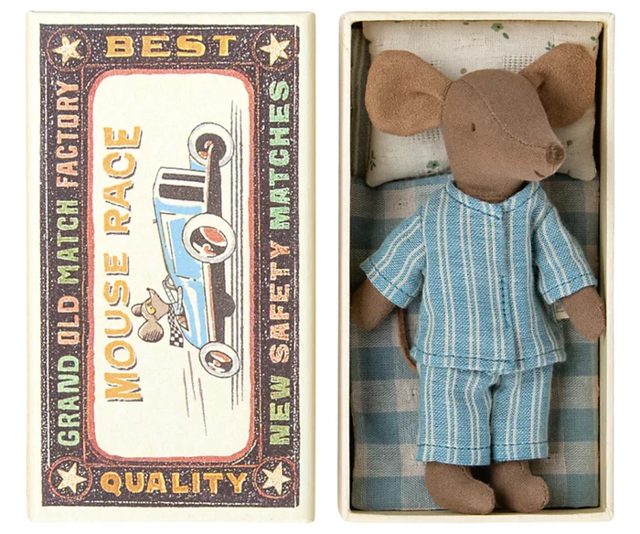 Maileg Big Brother Mouse in Matchbox