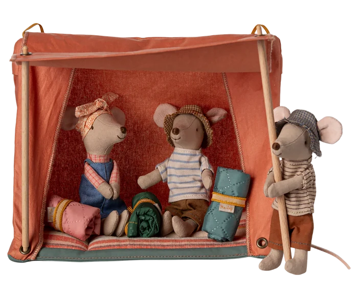 Maileg Happy Camper Tent, Mouse