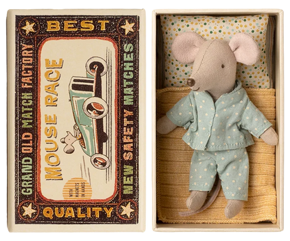 Maileg Little Brother Mouse in Matchbox