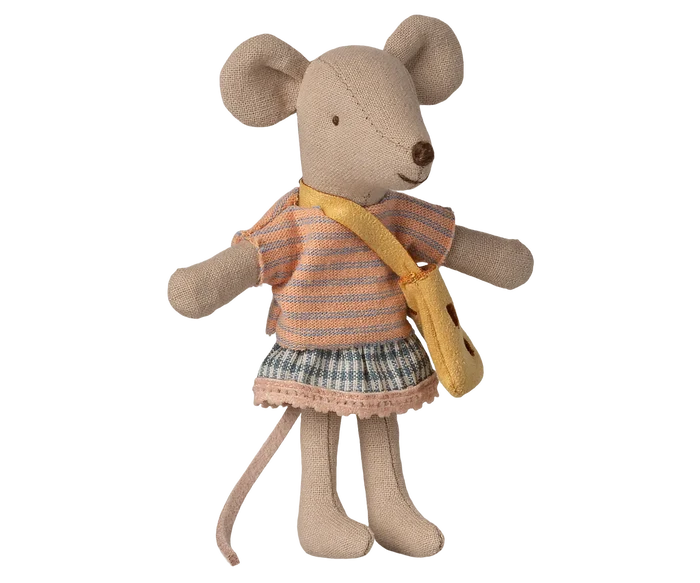 Maileg Little Sister Mouse with Bag