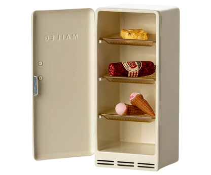 Maileg Metal Fridge, Mouse - Off White