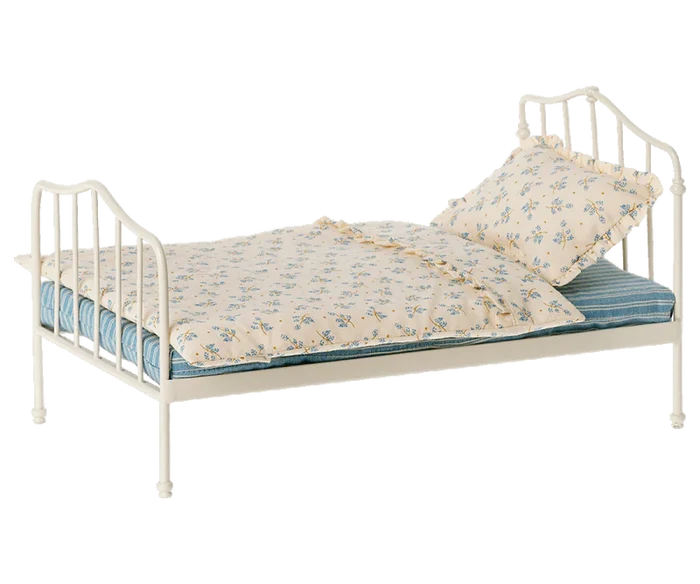 Maileg Miniature Bed, Blue
