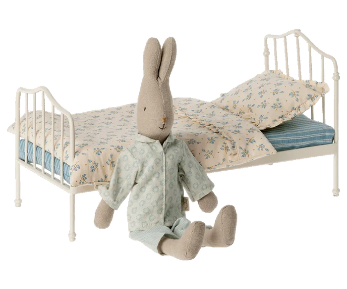 Maileg Miniature Bed, Blue