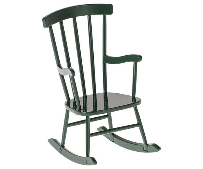 Maileg Rocking Chair, Mouse, Dark Green