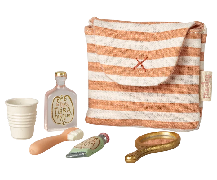 Maileg Toothbrush Set in Bag, Mouse - Multiple Options