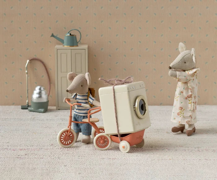 Maileg Tricycle Mouse, Big Brother with Bag - Multiple Options