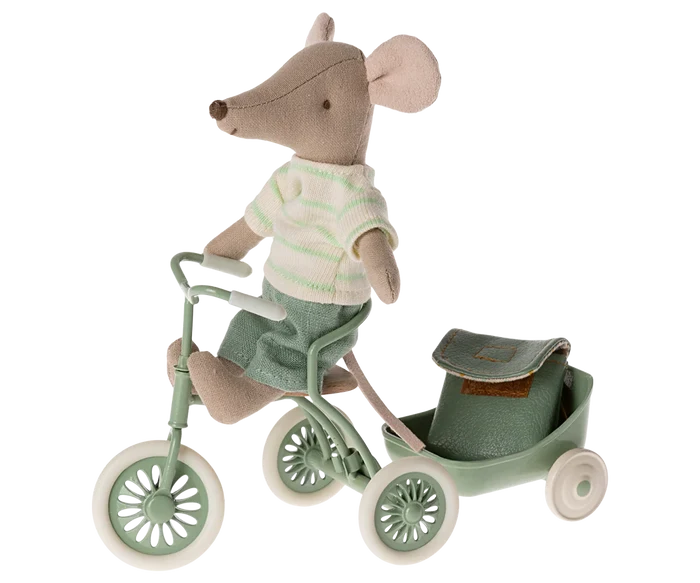 Maileg Tricycle Mouse, Big Brother with Bag - Multiple Options
