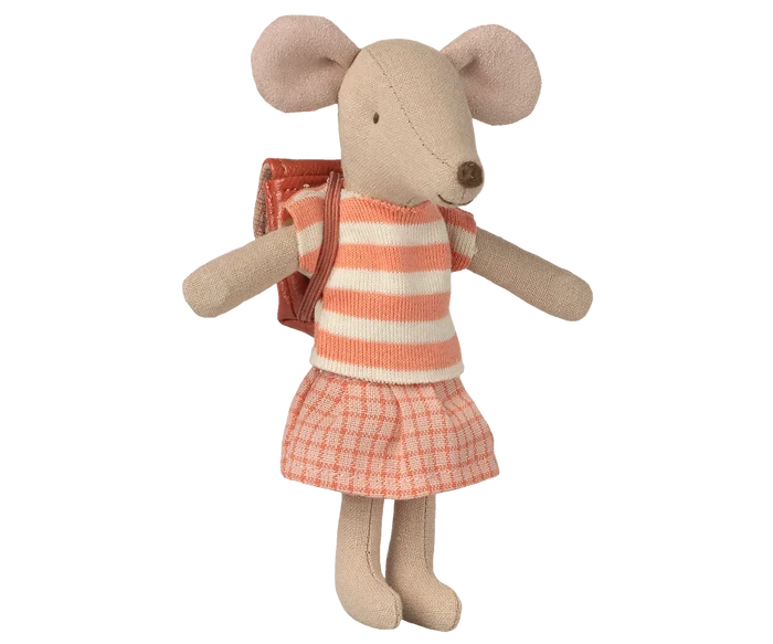Maileg Tricycle Mouse, Big Sister, Coral