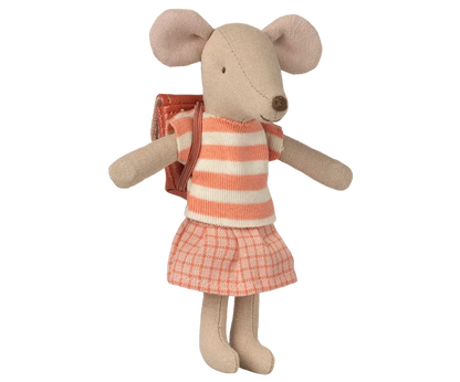 Maileg Tricycle Mouse, Big Sister, Coral