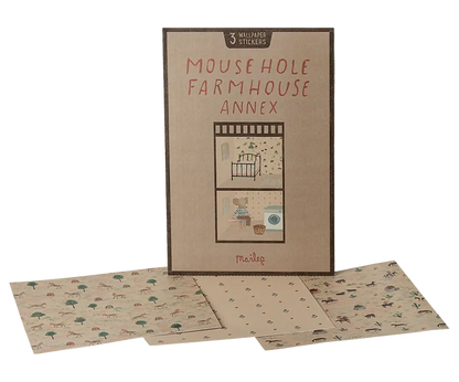Maileg Wallpaper, Mouse Hole Farmhouse, Annex