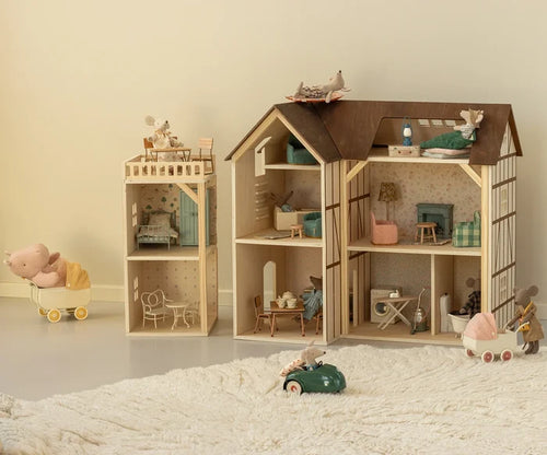 Maileg Wallpaper, Mouse Hole Farmhouse