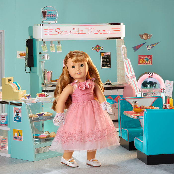 Maryellen’s™ Seaside Diner Bakery Case for 18-inch Dolls (Historical Characters)