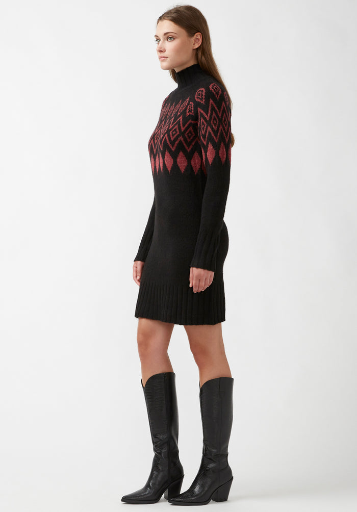 Buffalo Dresses Black Knit Casual Dresses Easy-Wear Silhouette Easy-Care Styling