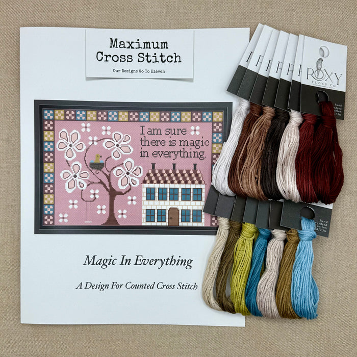 Maximum Cross Stitch - Magic in Everything - Booklet Chart and/or Roxy Floss Pack