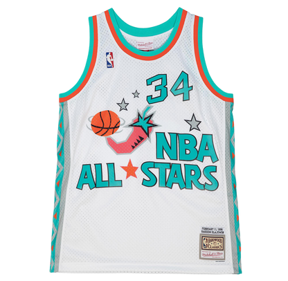 Men's Houston Rockets Mitchell & Ness HWC Hakeem Olajuwon 1996 All-Star Swingman Jersey