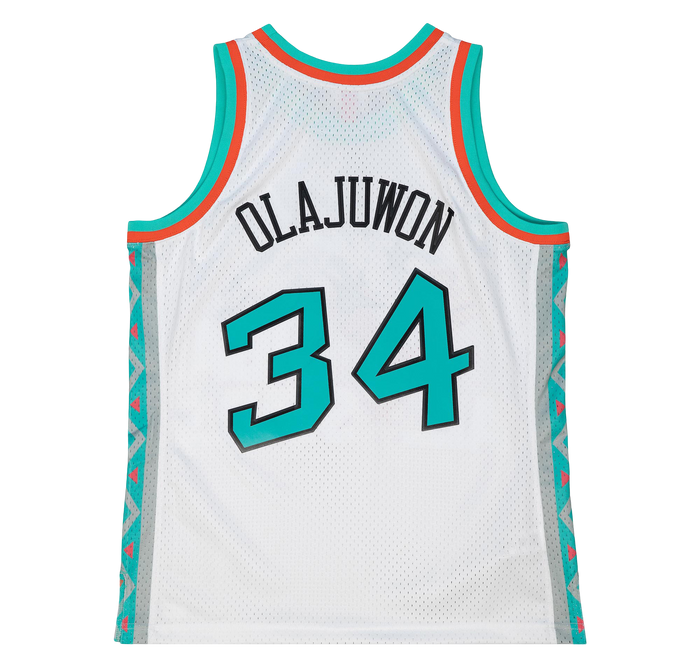 Men's Houston Rockets Mitchell & Ness HWC Hakeem Olajuwon 1996 All-Star Swingman Jersey