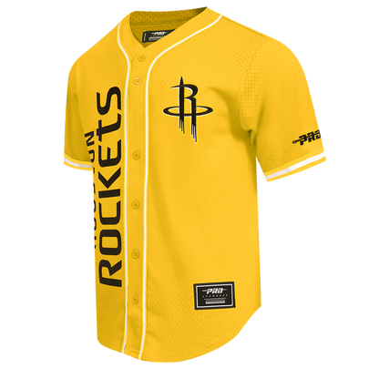 Men's Houston Rockets Pro Standard Baseball Jersey (Yellow)
