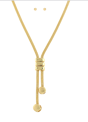 Mesh Y Necklace Set