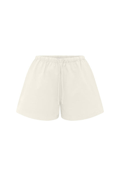 Mid-Rise Drawcord Short Bianca