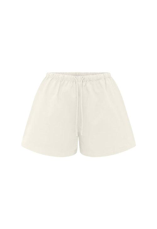 Mid-Rise Drawcord Short Bianca