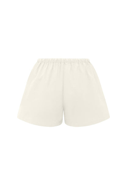 Mid-Rise Drawcord Short Bianca