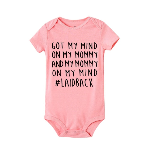 Pink with Black Writing / 0-3 months