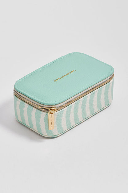 Mint Wiggle Print Mini Jewellery Box