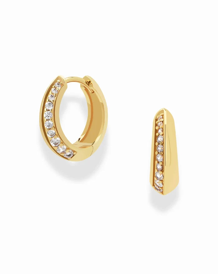 Mod + Jo Corey Pave Hoops - Multiple Options