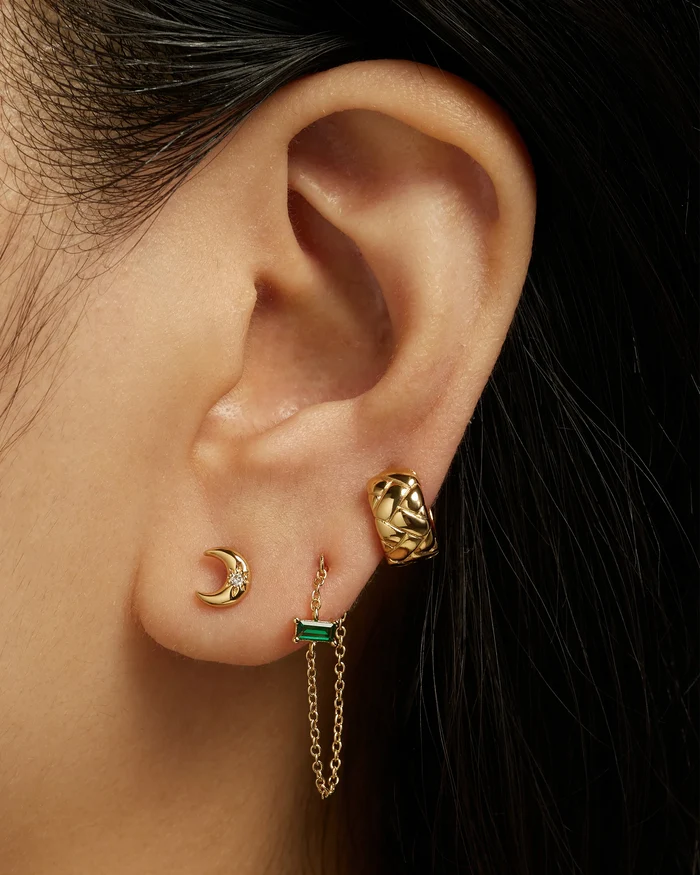 Mod + Jo Crescent Moon Studs