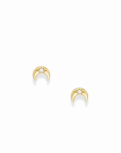 Mod + Jo Crescent Moon Studs