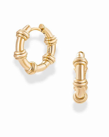 Mod + Jo Sable Notched Hoops - Multiple Options