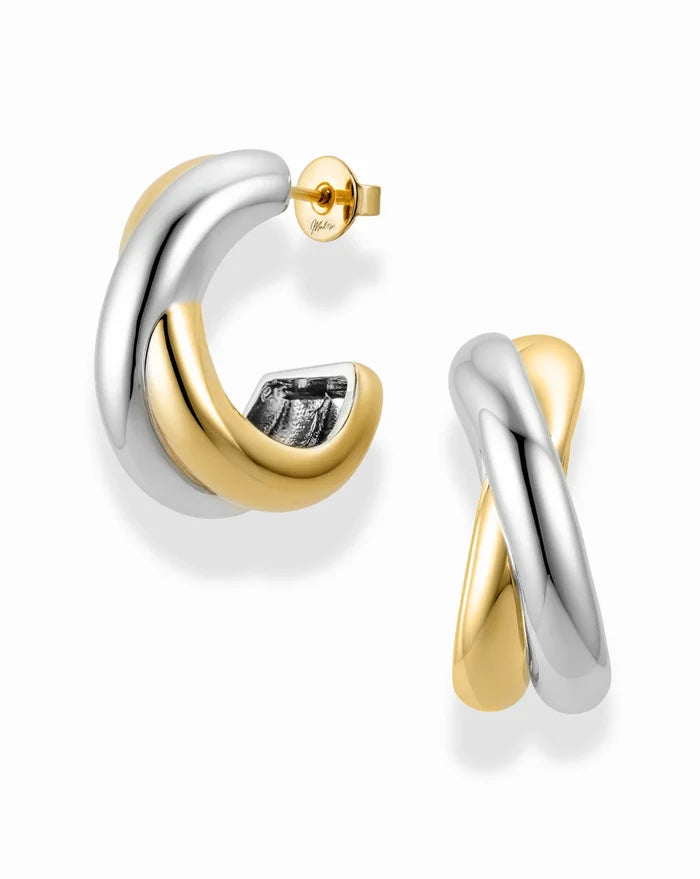 Mod + Jo Sullivan Two-Toned Hoops