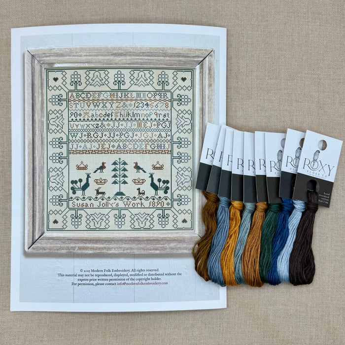 Modern Folk Embroidery - Susan Jolly 1890 - Booklet Chart