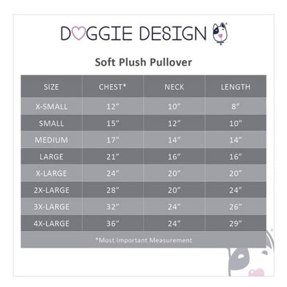 Doggie Design SWEATERS Moss Green Soft Warm Plush Dog Pullover