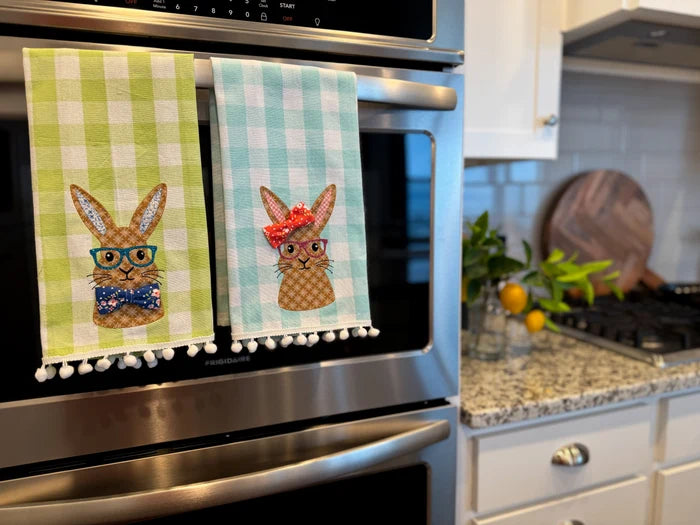 Mr. & Mrs. Bunny Towels Downloadable Pattern