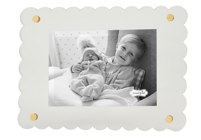 Mud Pie - Frame - Scallop Acrylic - Findlay Rowe Designs