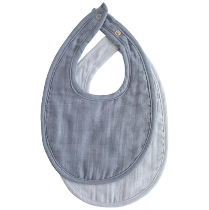 Mushie Muslin Bib 2-Pack - Multiple Options