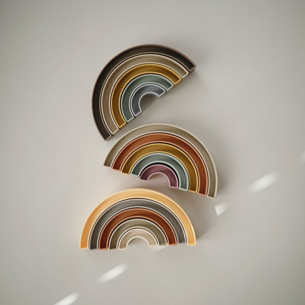 Mushie Rainbow Stacker Toy - Multiple Options