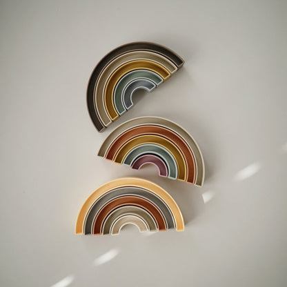 Mushie Rainbow Stacker Toy - Multiple Options