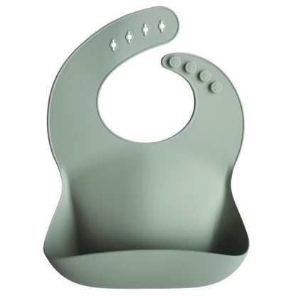 Mushie Silicone Baby Bib - Multiple Options