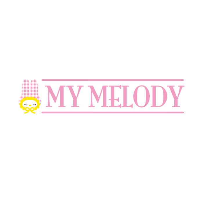 My Melody Gingham Logo Tee Apparel Printful