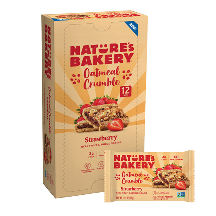 Nature's Bakery Strawberry Oatmeal Crumble Bar 1.41 OZ - 12 Count