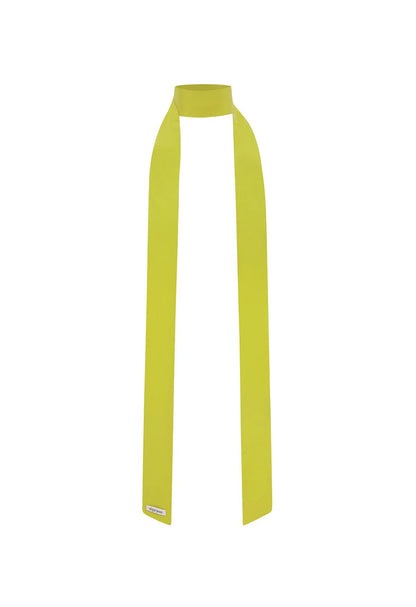 Neck Scarf Chartreuse Silk